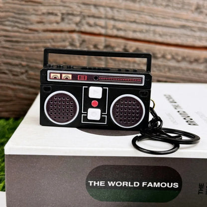 Creative Funny Mini Radio Recorder Music Toys Classical Bag Ornaments Keychain Gift