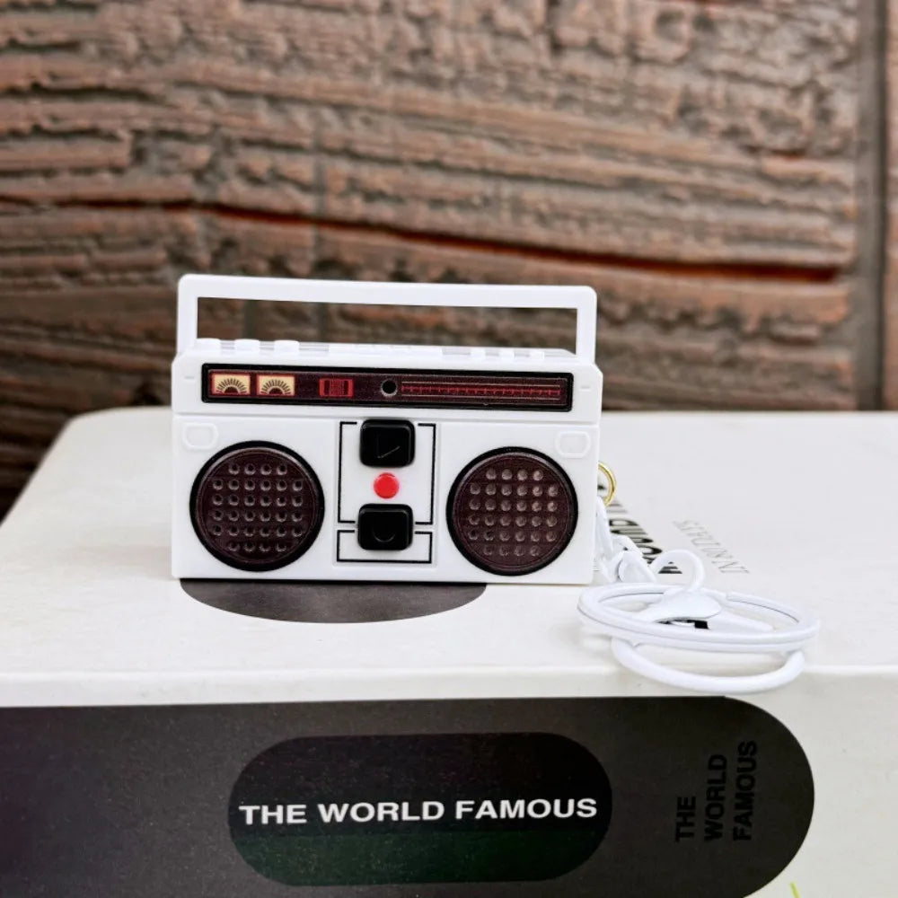 Creative Funny Mini Radio Recorder Music Toys Classical Bag Ornaments Keychain Gift