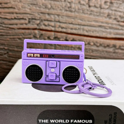 Creative Funny Mini Radio Recorder Music Toys Classical Bag Ornaments Keychain Gift