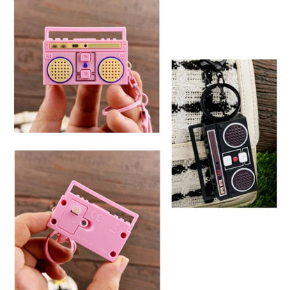 Creative Funny Mini Radio Recorder Music Toys Classical Bag Ornaments Keychain Gift